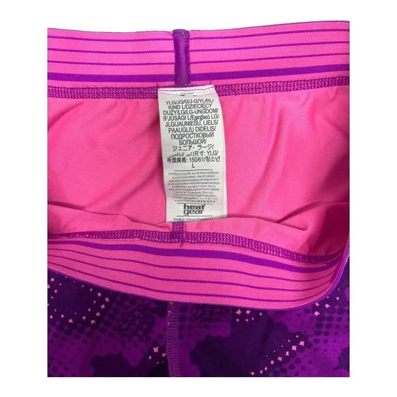 Under Armour Size Large Heatgear Fitted Leggings Youth Girls - Picture 5 of 6